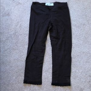 Abercrombie chocolate brown mid-calf leggings